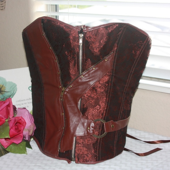 Steam Punk Corset faux leather